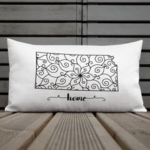Load image into Gallery viewer, Kansas KS State Map Premium Pillow