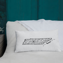Load image into Gallery viewer, Tennessee TN State Map Premium Pillow