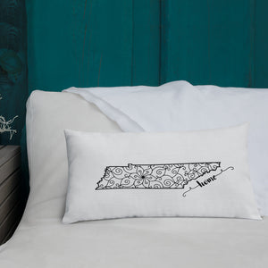 Tennessee TN State Map Premium Pillow