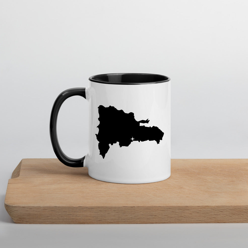 Dominican Republic Map Mug with Color Inside - 11 oz