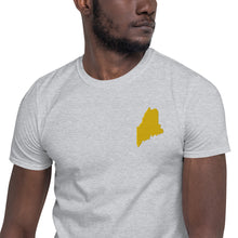 Load image into Gallery viewer, Maine Unisex T-Shirt - Gold Embroidery
