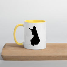 Load image into Gallery viewer, Finland Map Coffee Mug with Color Inside - 11 oz