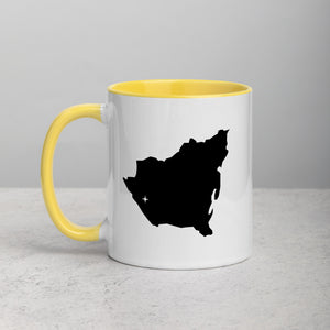 Nicaragua Map Mug with Color Inside - 11 oz