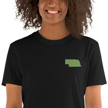 Load image into Gallery viewer, Nebraska Unisex T-Shirt - Green Embroidery