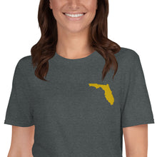 Load image into Gallery viewer, Florida Unisex T-Shirt - Gold Embroidery