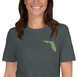 Florida Unisex T-Shirt - Green Embroidery