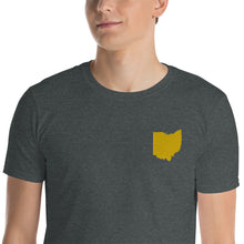 Load image into Gallery viewer, Ohio Unisex T-Shirt - Gold Embroidery