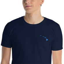 Load image into Gallery viewer, Hawaii Unisex T-Shirt - Blue Embroidery