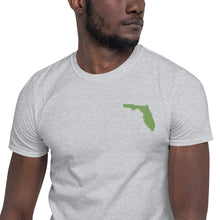 Load image into Gallery viewer, Florida Unisex T-Shirt - Green Embroidery