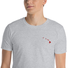Load image into Gallery viewer, Hawaii Unisex T-Shirt - Red Embroidery