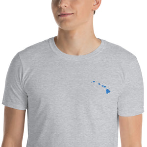 Hawaii Unisex T-Shirt - Blue Embroidery
