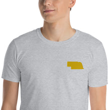Load image into Gallery viewer, Nebraska Unisex T-Shirt - Gold Embroidery