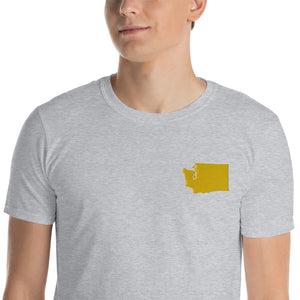 Washington Unisex T-Shirt - Gold Embroidery