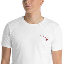 Load image into Gallery viewer, Hawaii Unisex T-Shirt - Red Embroidery