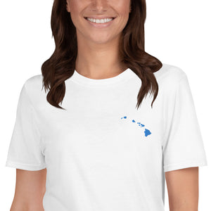 Hawaii Unisex T-Shirt - Blue Embroidery