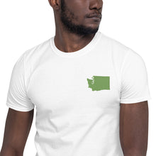 Load image into Gallery viewer, Washington Unisex T-Shirt - Green Embroidery