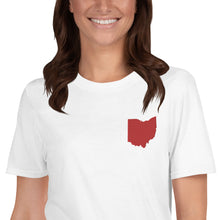 Load image into Gallery viewer, Ohio Unisex T-Shirt - Red Embroidery