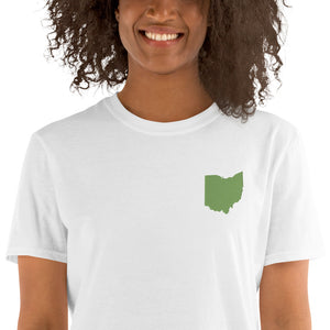 Ohio Unisex T-Shirt - Green Embroidery